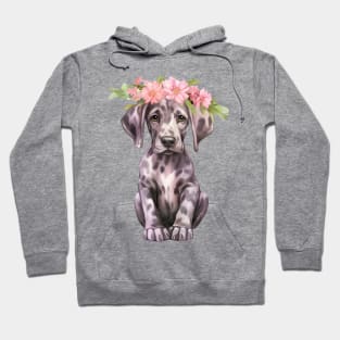 Great Dane Dog with Head Wreath Hoodie